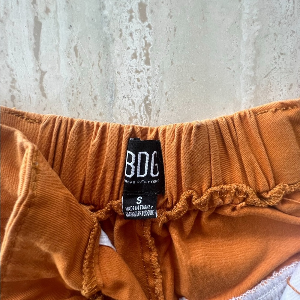 Urban outfitters BDG orange cargo pants - size: small